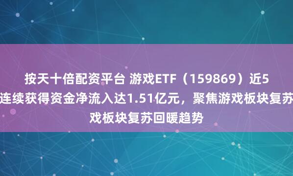 按天十倍配资平台 游戏ETF（159869）近5个交易日连续获得资金净流入达1.51亿元，聚焦游戏板块复苏回暖趋势